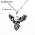 Factory custom High quality stainless steel eagle skull pendant